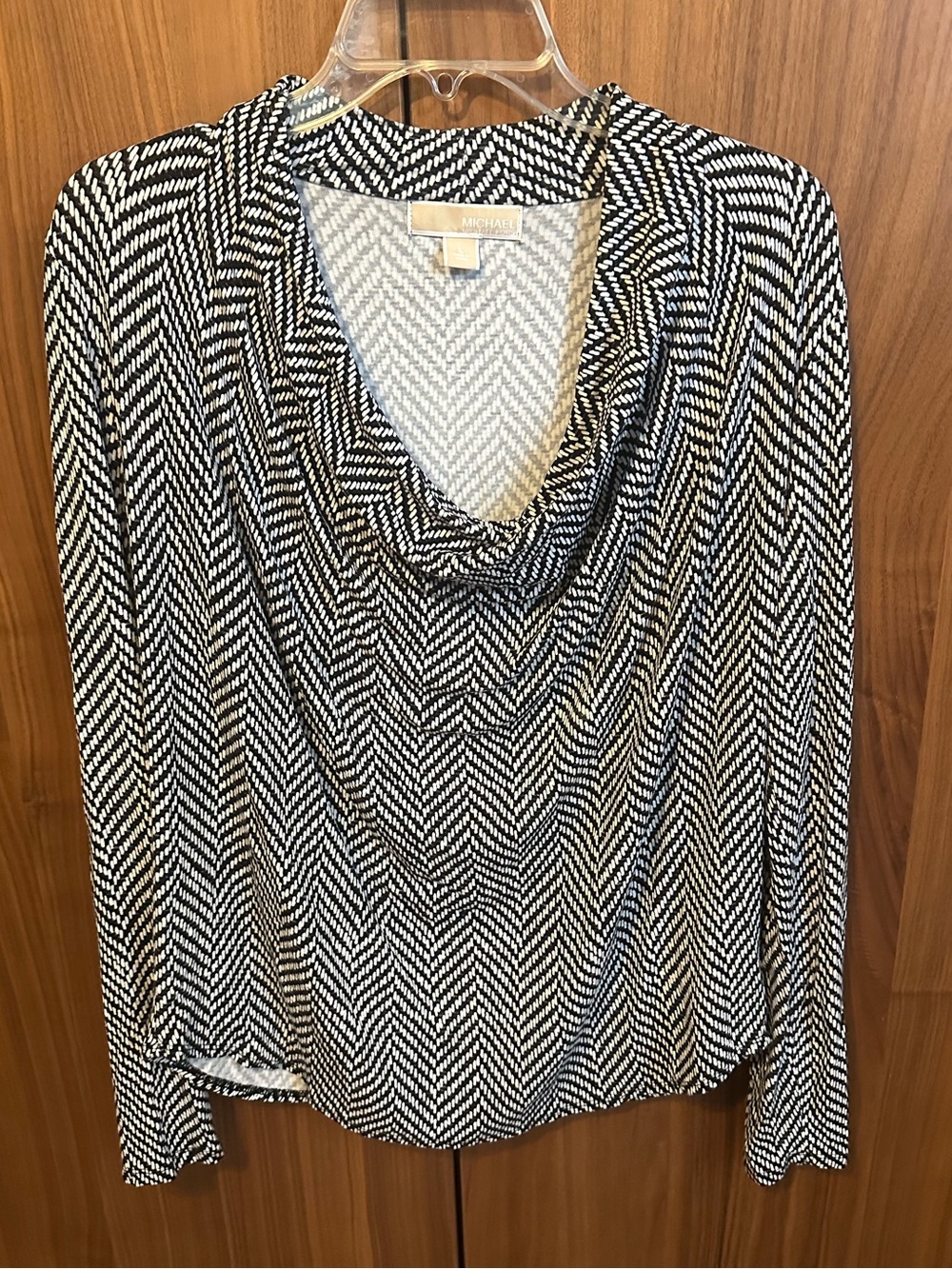MICHAEL Michael Kors Cowl Neck Long Sleeve Top
